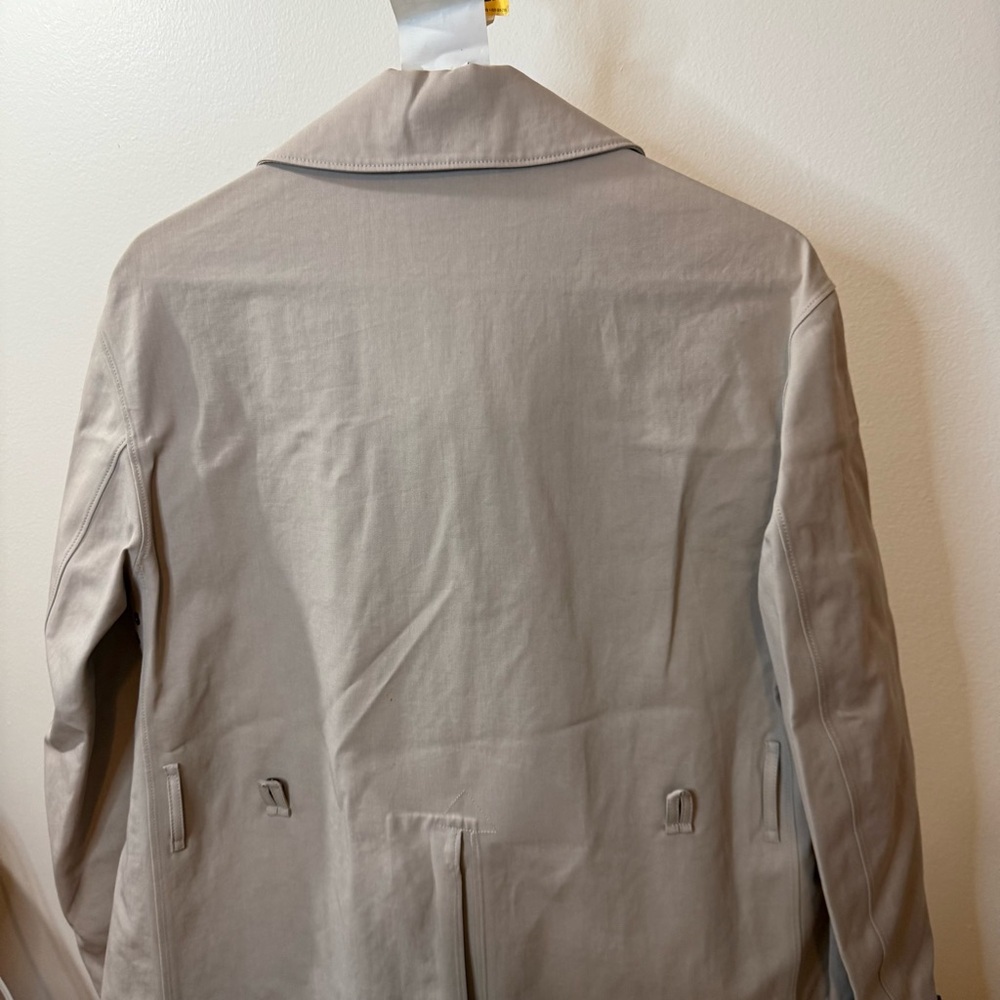 Burberry Beige Trench Coat with Striped Hem - Picture 2 of 16